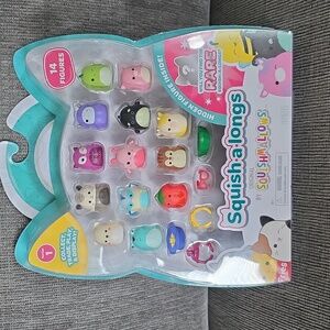 Squish-a-longs By Squishmallow, Series 1, 14 Figures, 19 Pieces, New